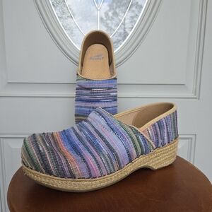 Dansko Professional Jute Artisan Weave Espadrille Clog